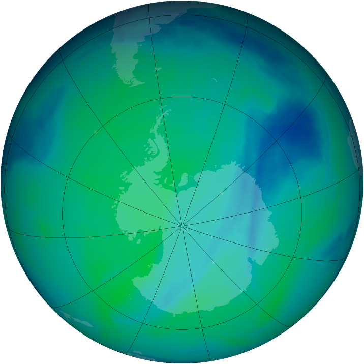 Ozone Map 2006-12-19